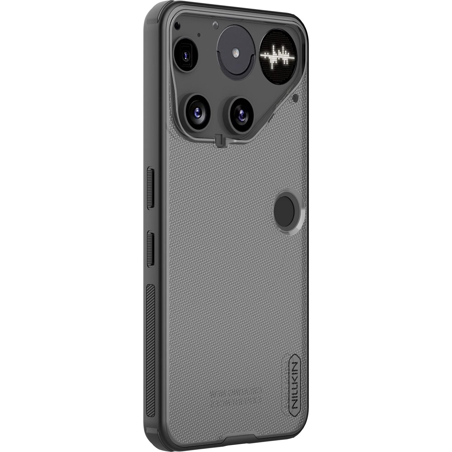Handyhülle für Nothing Phone 3, Nillkin Frosted Shield Pro, Durchscheinend-Schwarz - Image 3