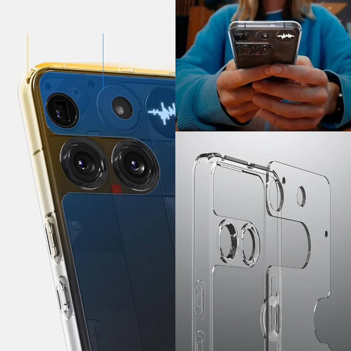 Handyhülle für Nothing Phone 3, Spigen Ultra Hybrid, Transparent - Image 12