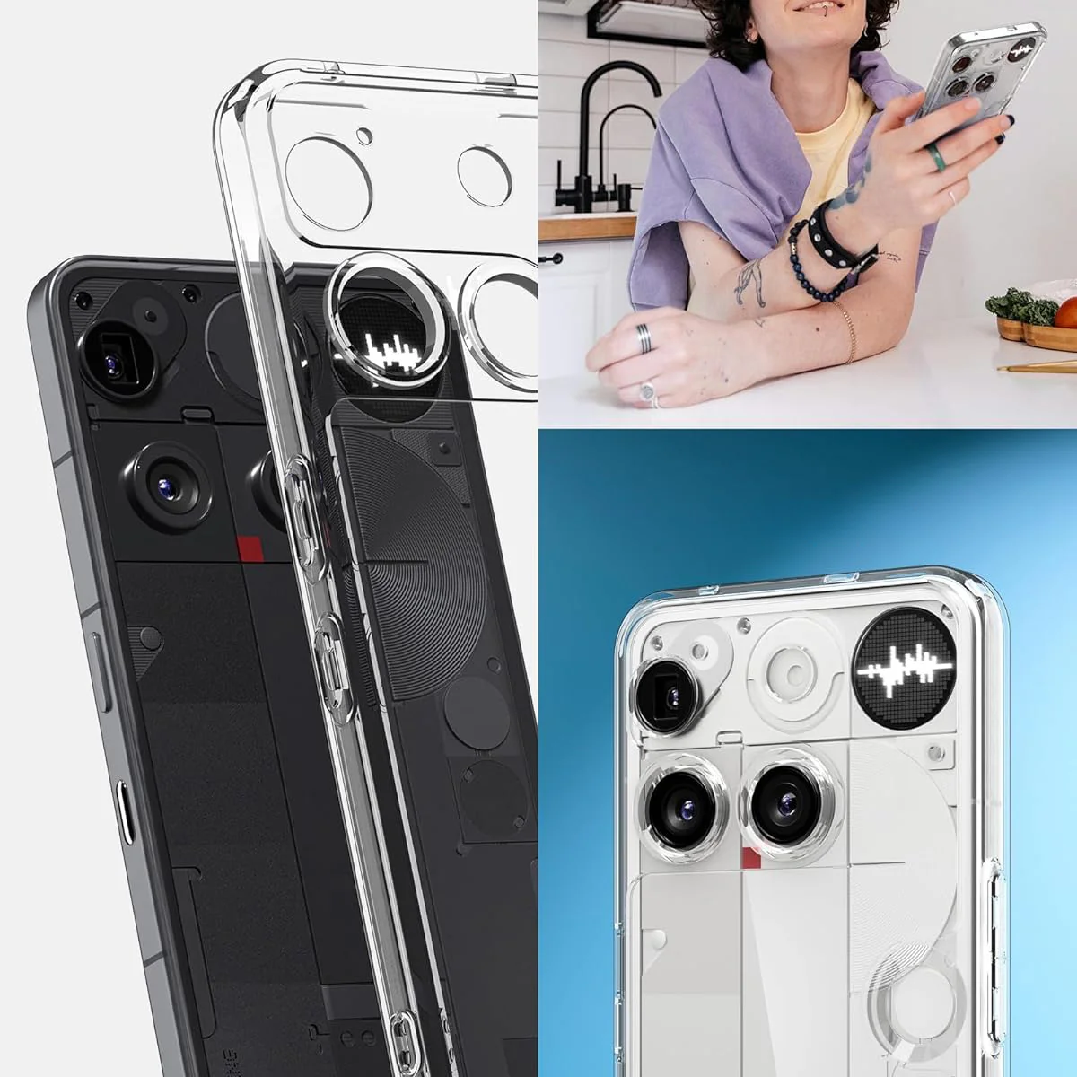 Handyhülle für Nothing Phone 3, Spigen Ultra Hybrid, Transparent - Image 14