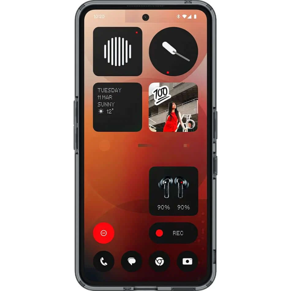 Handyhülle für Nothing Phone 3a, Spigen Ultra Hybrid, Transparent/Rauchfarben - Image 4