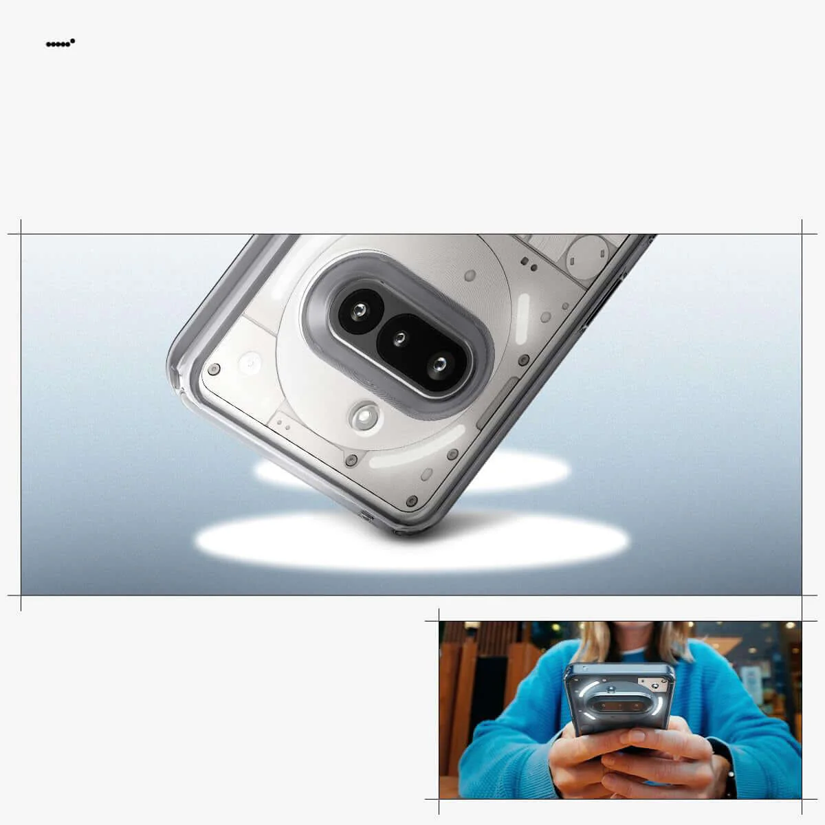 Handyhülle für Nothing Phone 3a, Spigen Ultra Hybrid, Transparent/Rauchfarben - Image 9