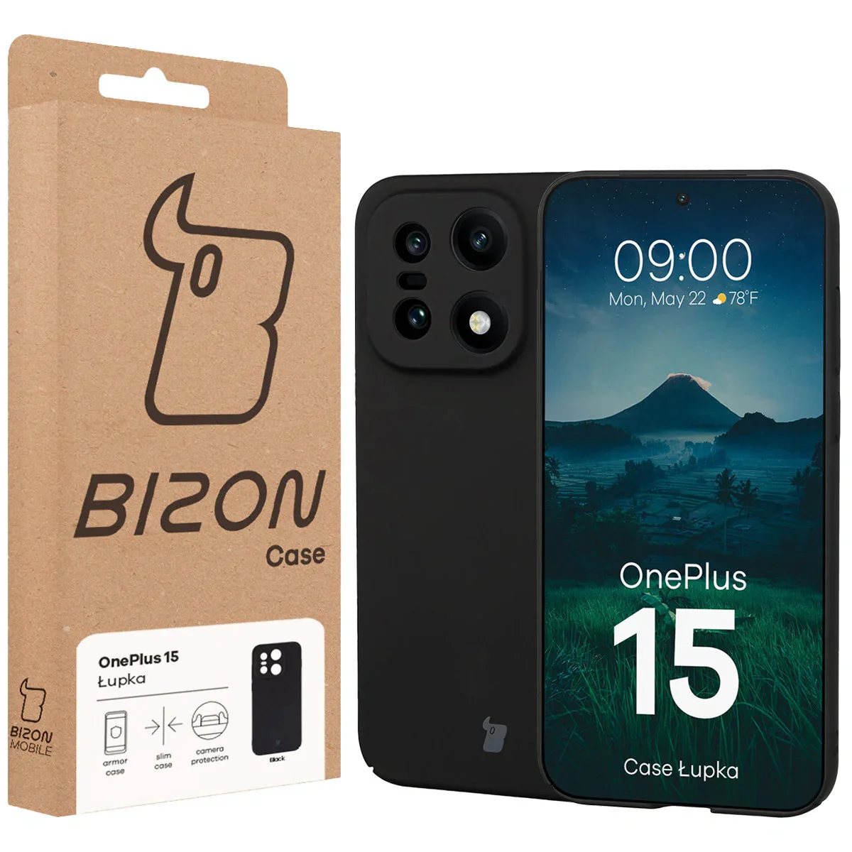 Handyhülle für OnePlus 15, Bizon Case Lupka, Schwarz - Image 6