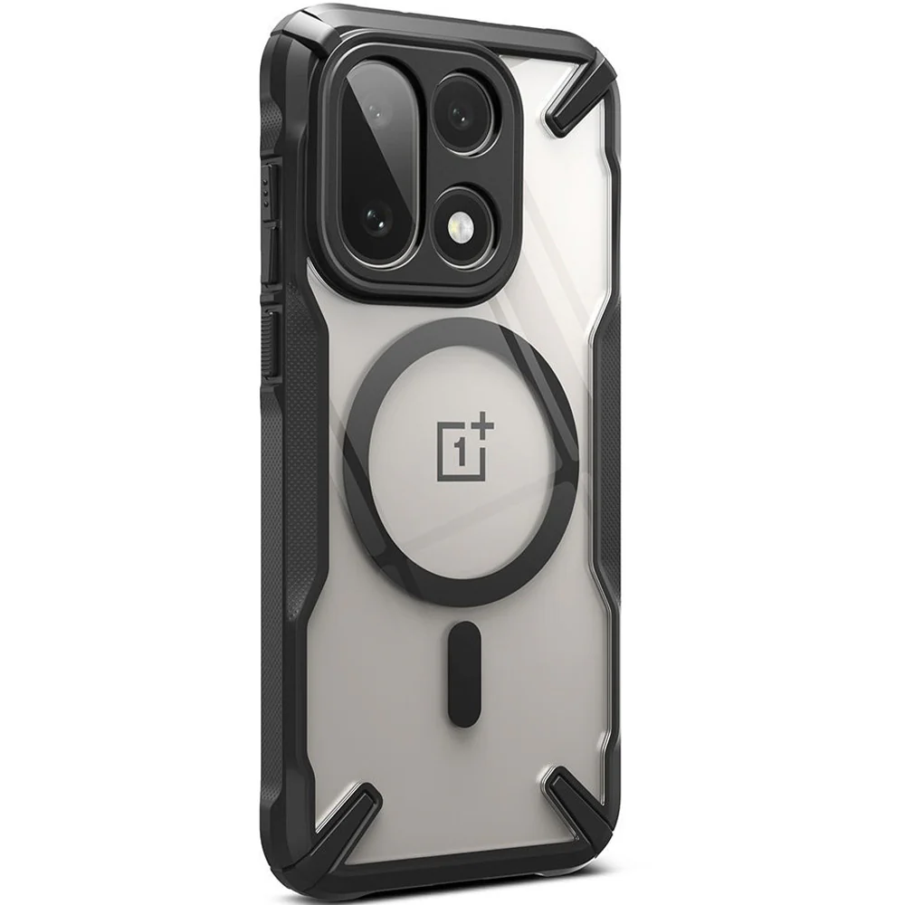 Handyhülle für OnePlus 15, Ringke Fusion X Magnetic, Schwarz-Transparent - Image 4