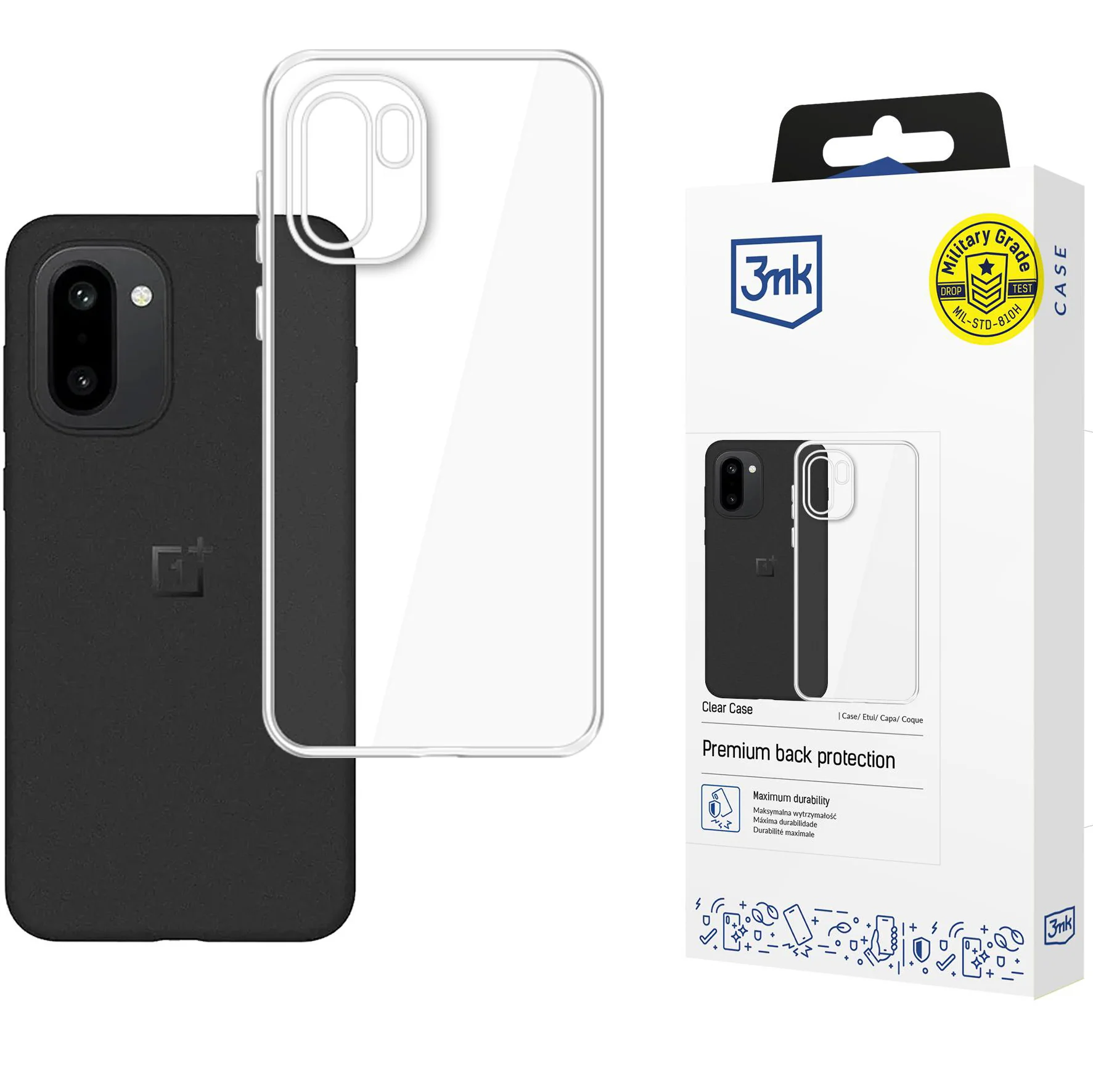 Handyhülle für OnePlus 15R, 3mk Clear Case, Transparent - Image 3