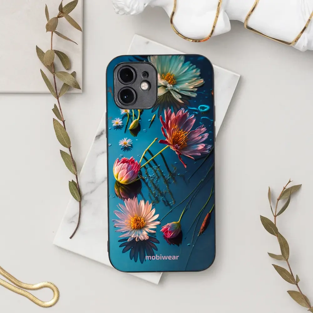Handyhülle für Oppo A60 4G, Mobiwear Glossy Case, Blau-Blumig - Image 3