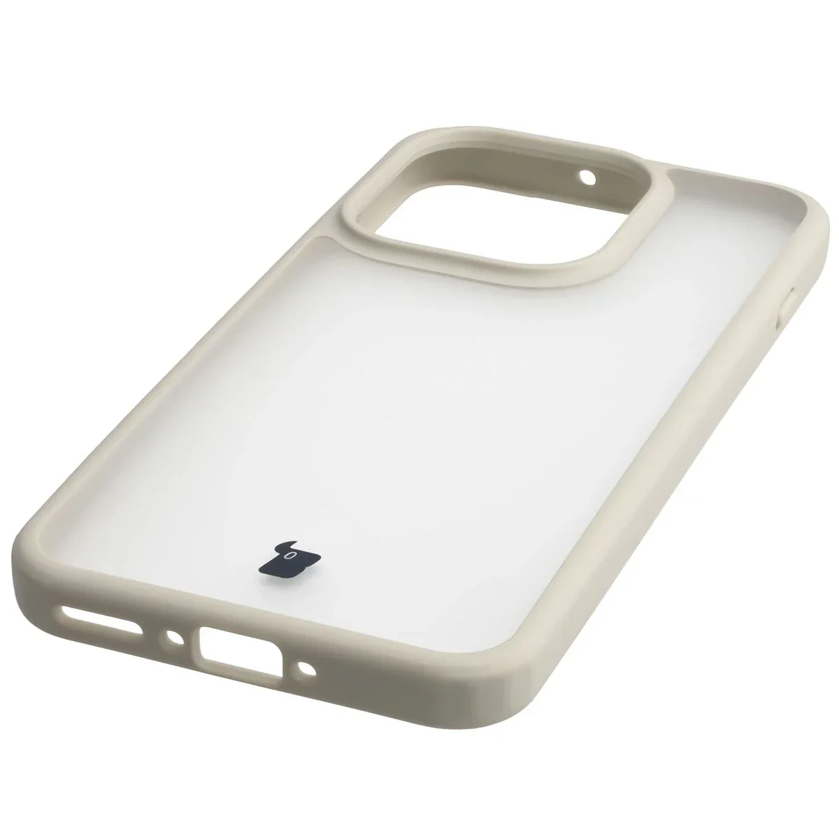 Handyhülle für Oppo Find X9, Bizon Case Angelo, Semitransparent mit beigem Rahmen - Image 5