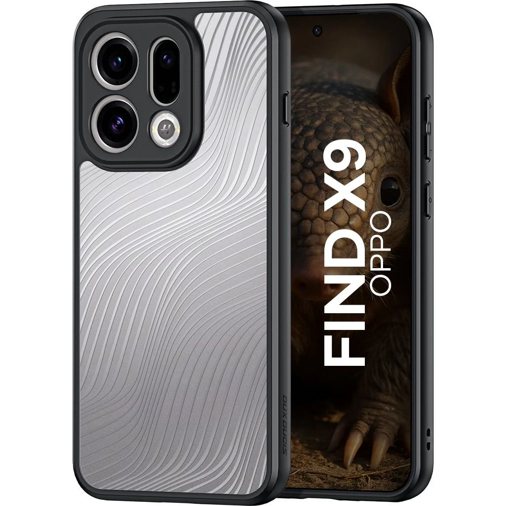 Handyhülle für Oppo Find X9, Dux Ducis Aimo, Transparent mit schwarzen Rahmen