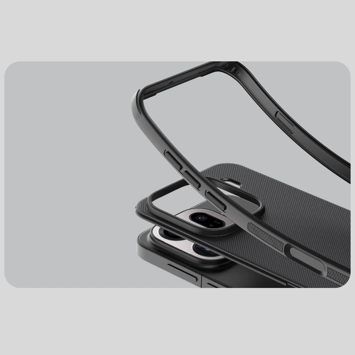Handyhülle für Oppo Find X9 Pro, Nillkin Frosted Shield Pro Magnetic mit MagSafe, Schwarz - Image 9