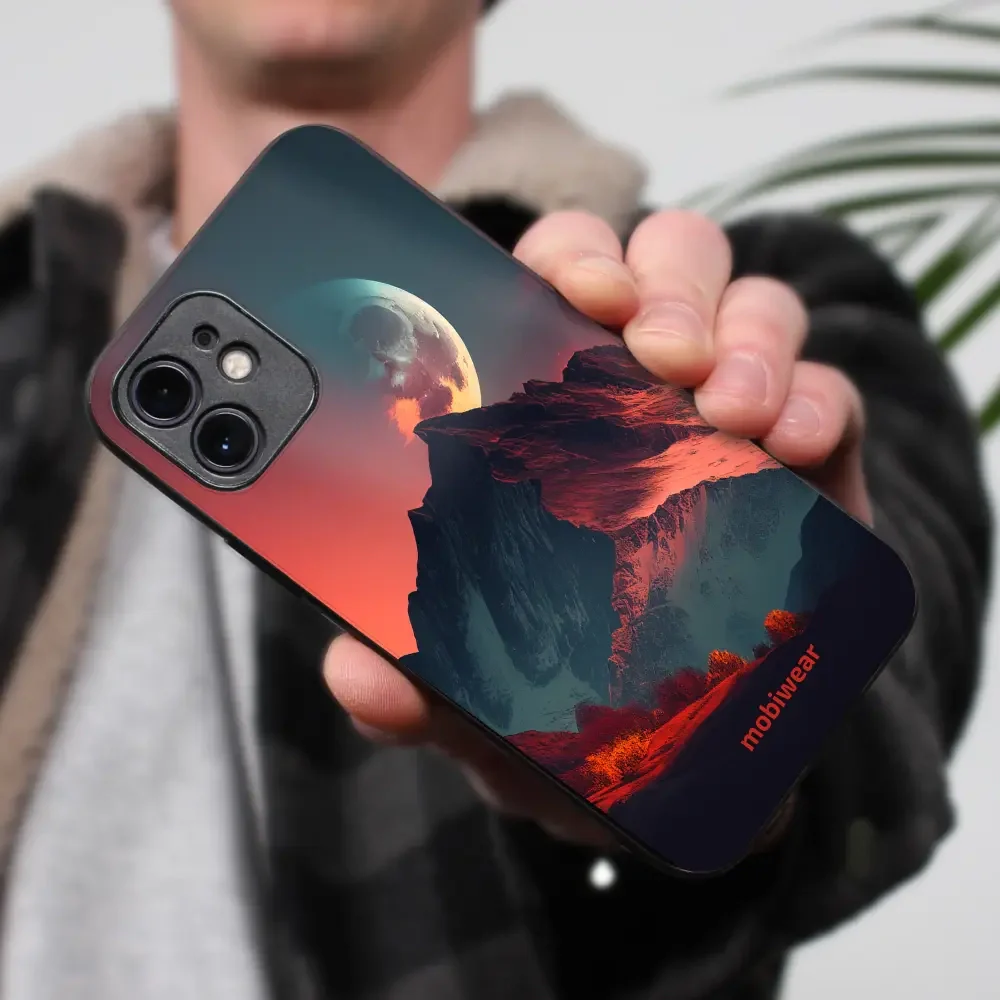Handyhülle für Oppo Reno 12 FS, Mobiwear Glossy Case, Gebirgsdämmerung - Image 5