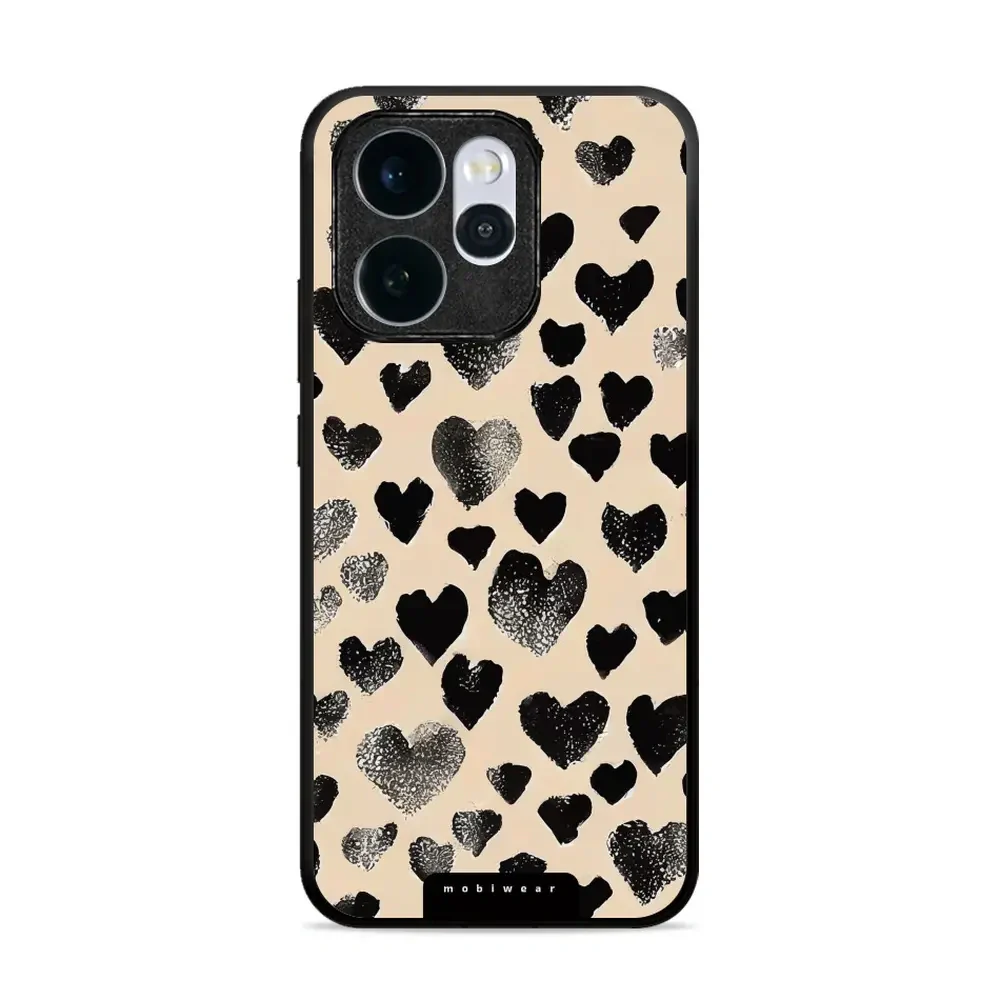 Handyhülle für Oppo Reno 15, Mobiwear Glossy Case, Beige Liebe