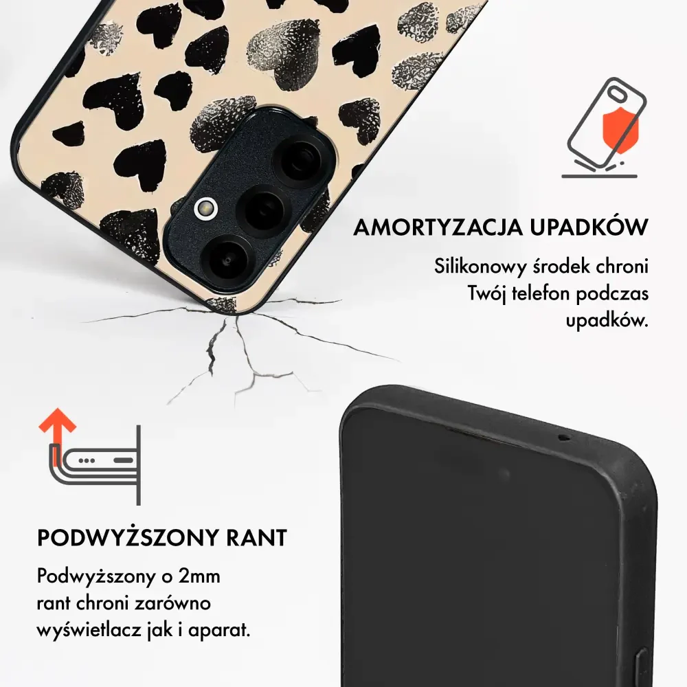 Handyhülle für Oppo Reno 15, Mobiwear Glossy Case, Beige Liebe - Image 3
