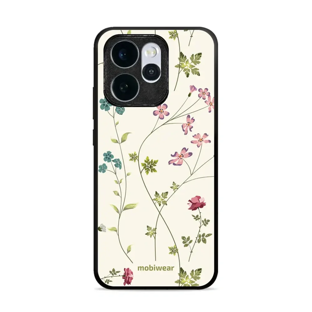 Handyhülle für Oppo Reno 15, Mobiwear Glossy Case, Idyllische Blüte