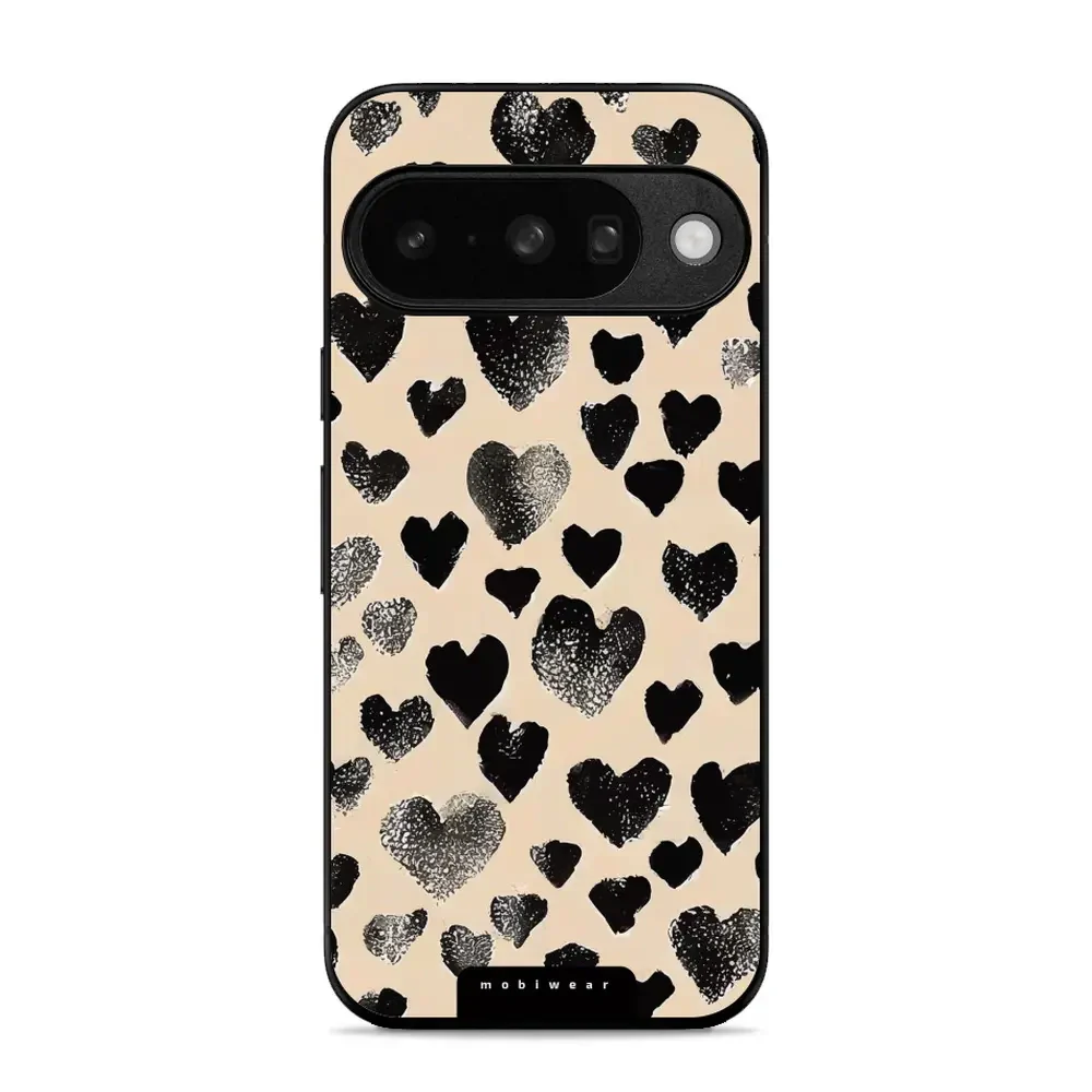 Handyhülle für Pixel 10, Mobiwear Glossy Case, Beige Liebe
