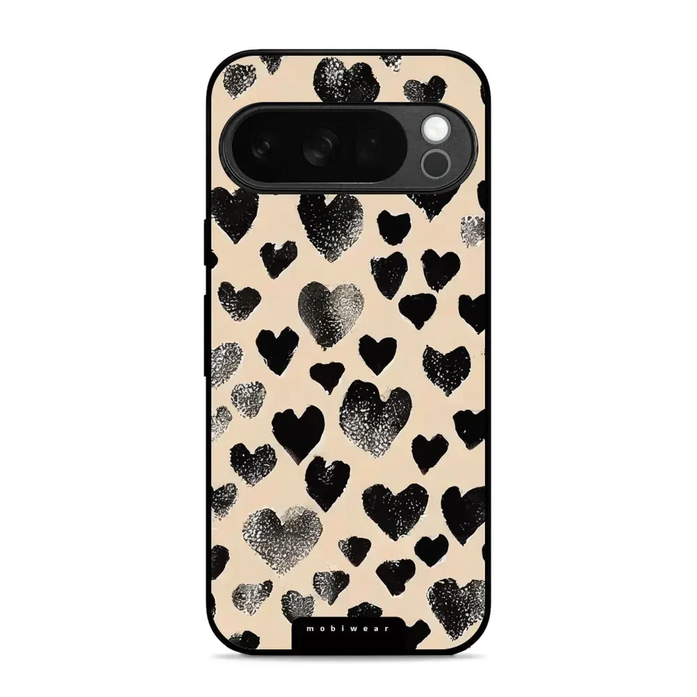 Handyhülle für Pixel 10 Pro, Mobiwear Glossy Case, Beige Liebe