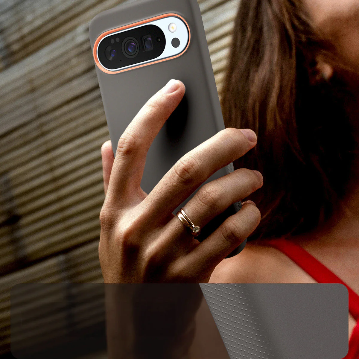 Handyhülle für Pixel 10 Pro XL, Spigen Nano Pop Mag mit MagSafe, Grau-Orange - Image 3