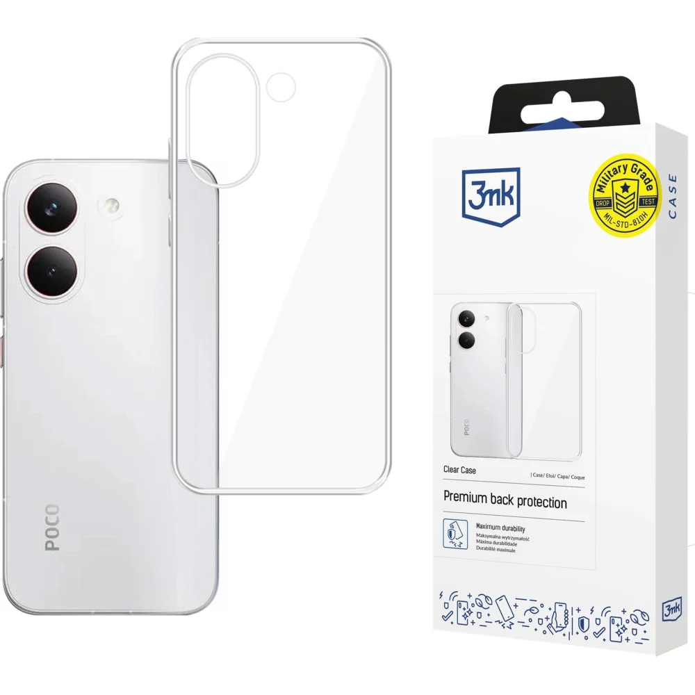 Handyhülle für Poco X8 Pro, 3mk Clear Case, Transparent