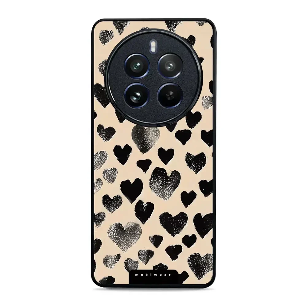 Handyhülle für Realme 12 Pro Plus, Mobiwear Glossy Case, Beige Liebe