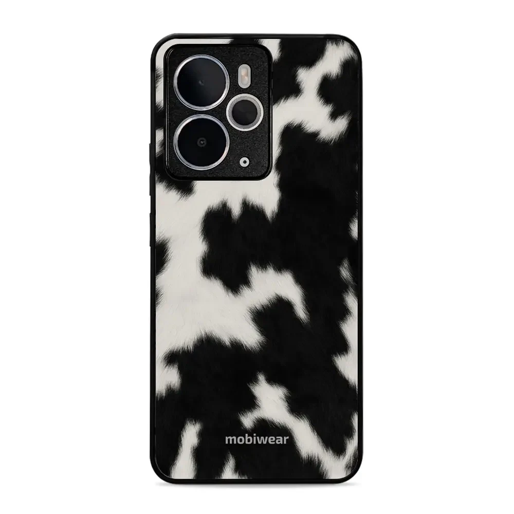 Handyhülle für Realme 14 5G, Mobiwear Glossy Case, Kuhfell-Optik