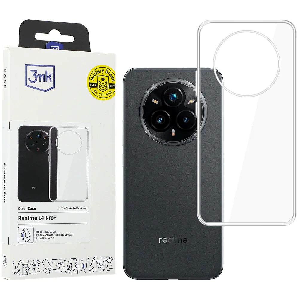 Handyhülle für Realme 14 Pro Plus 5G, 3mk Clear Case, Transparent - Image 2