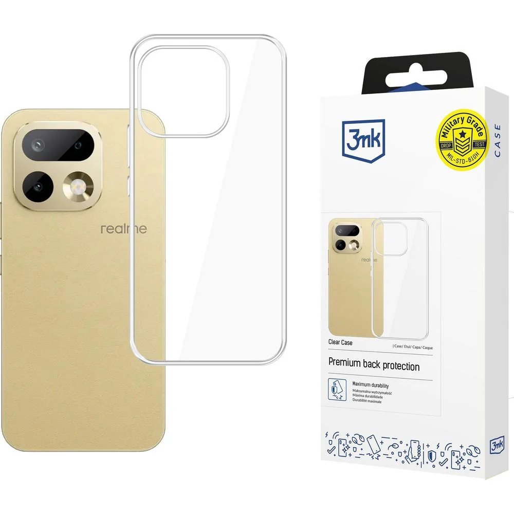 Handyhülle für Realme 16 Pro 5G, 3mk Clear Case, Transparent