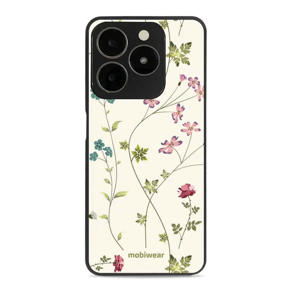Handyhülle für Realme C63 4G, Mobiwear Glossy Case, Idyllische Blüte