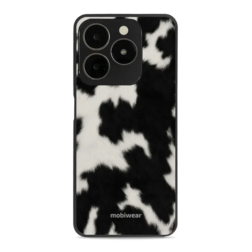 Handyhülle für Realme C63 4G, Mobiwear Glossy Case, Kuhfell-Optik