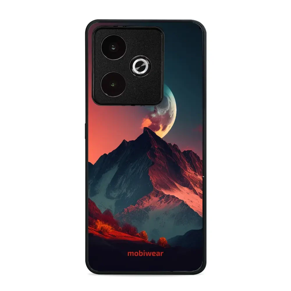 Handyhülle für Realme GT 7, Mobiwear Glossy Case, Gebirgsdämmerung