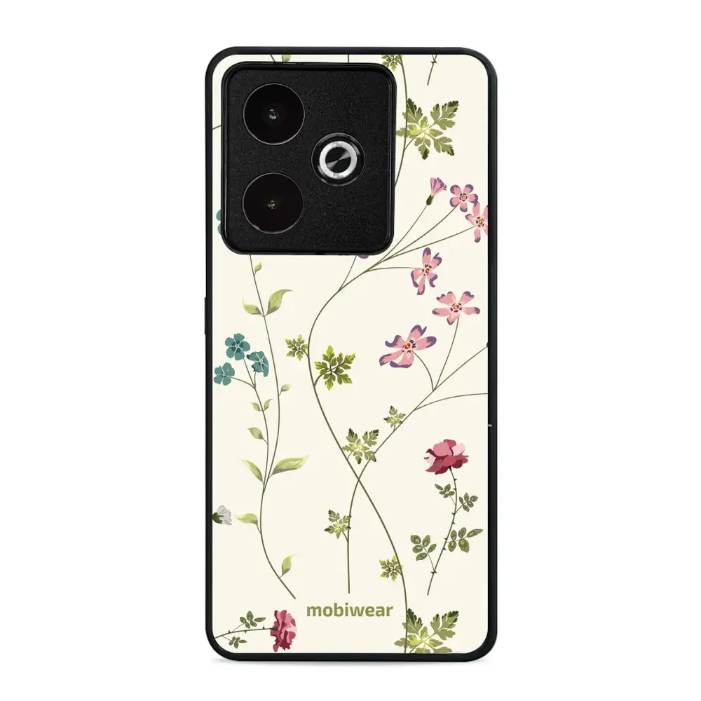 Handyhülle für Realme GT 7, Mobiwear Glossy Case, Idyllische Blüte