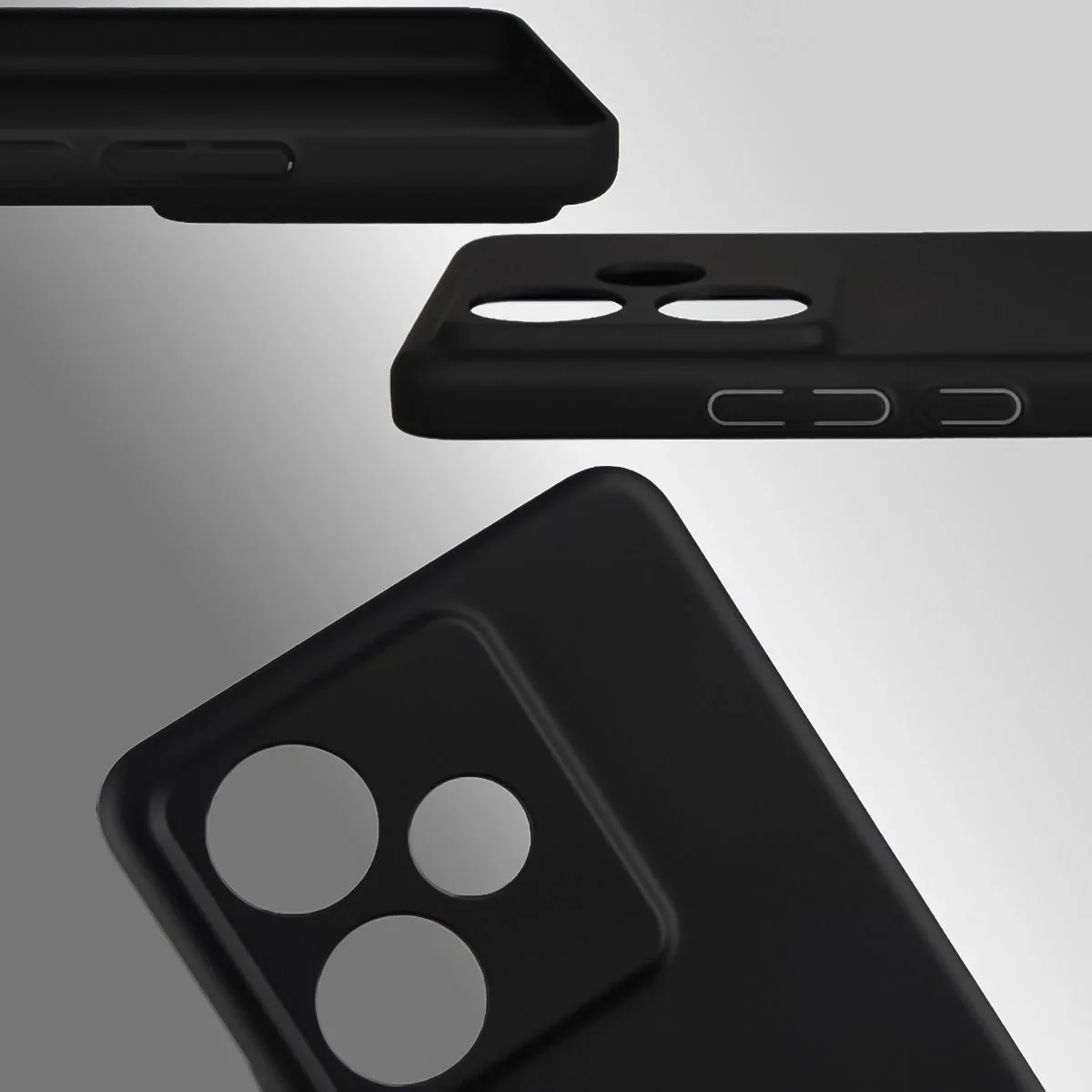 Handyhülle für Realme GT 7 / 7T, Bizon Case Lupka, Schwarz - Image 4