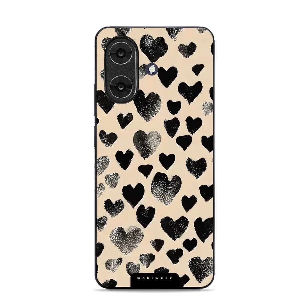 Handyhülle für Realme Note 60, Mobiwear Glossy Case, Beige Liebe