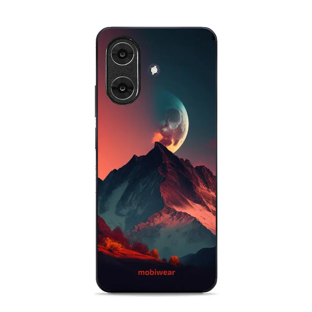 Handyhülle für Realme Note 60, Mobiwear Glossy Case, Gebirgsdämmerung