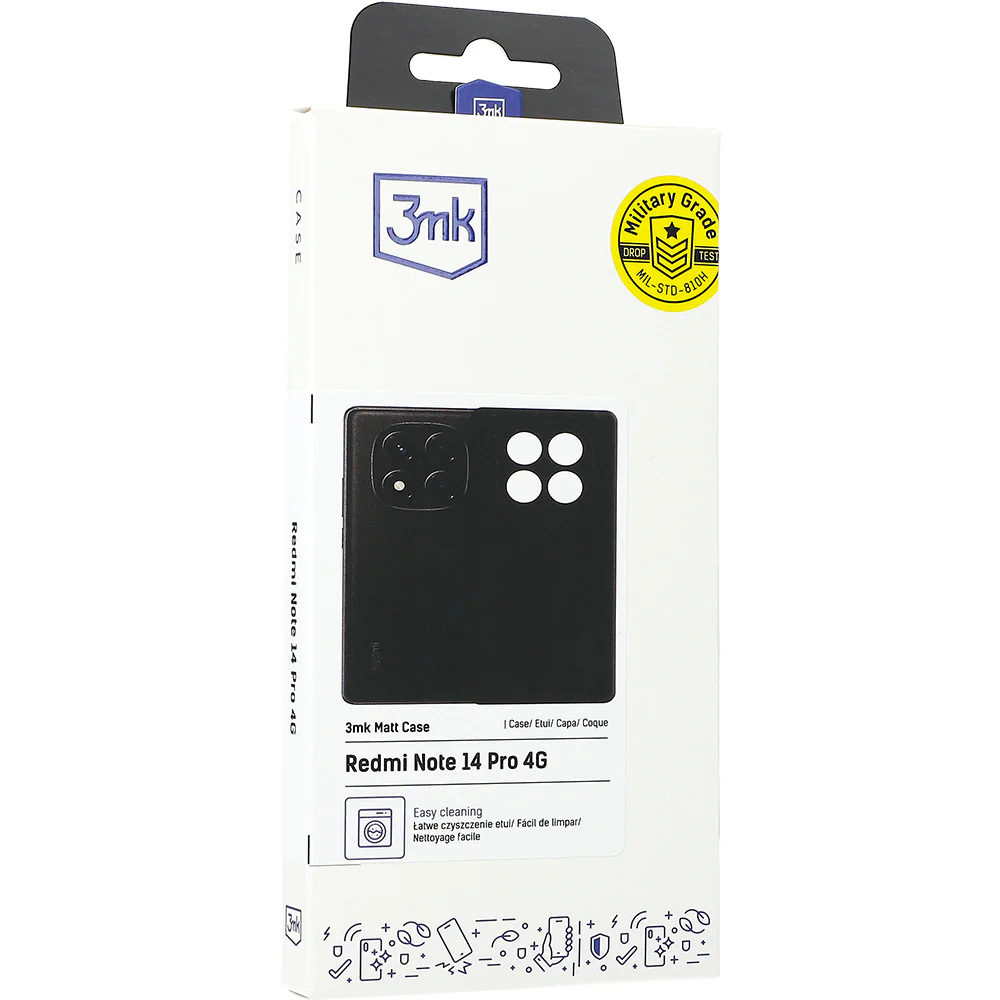 Handyhülle für Redmi Note 14 Pro 4G, 3mk Matt Case, Schwarz - Image 4