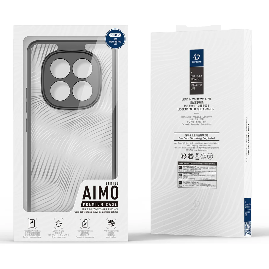 Handyhülle für Redmi Note 15 Pro 5G, Dux Ducis Aimo, Transparent mit Schwarzen Rahmen - Image 10