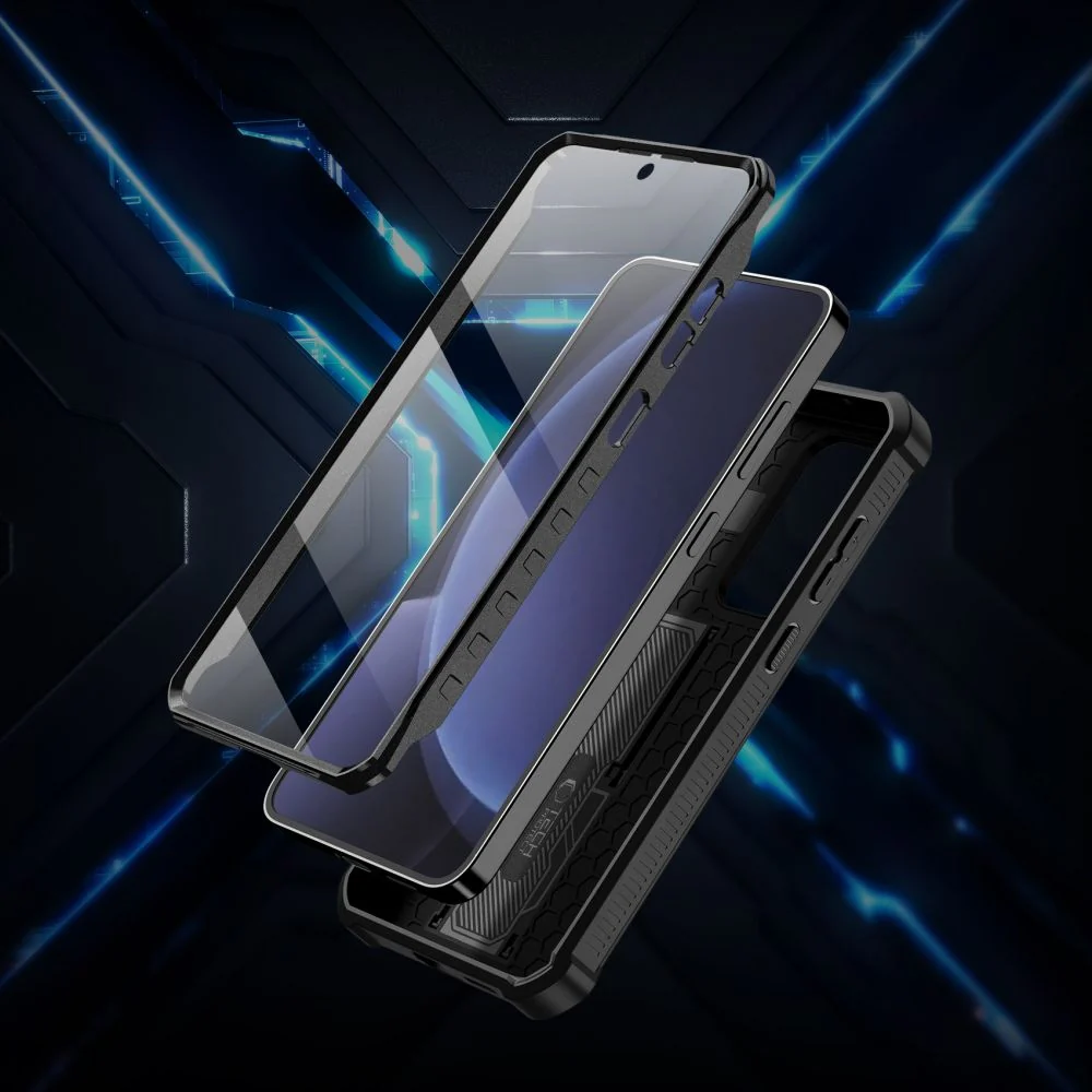 Handyhülle für Samsung Galaxy S25 Plus, Tech-Protect Kevlar Cam Plus, Schwarz - Image 5