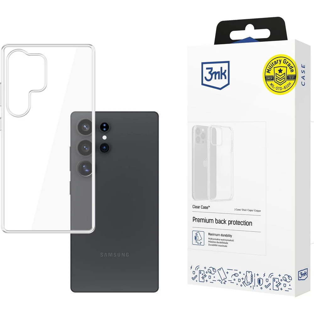 Handyhülle für Samsung Galaxy S25 Ultra, 3mk Clear Case, Transparent - Image 3
