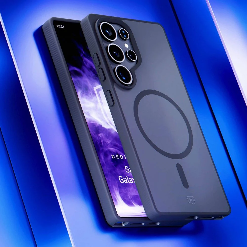 Handyhülle für Samsung Galaxy S25 Ultra, 3mk Smoke MagCase, Durchscheinend mit schwarzen Rahmen - Image 10