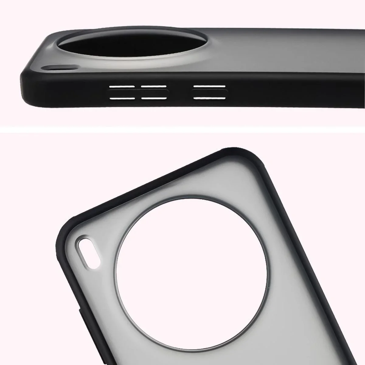 Handyhülle für Vivo X300, Bizon Case Angelo, Getönte mit schwarzem Rahmen - Image 3