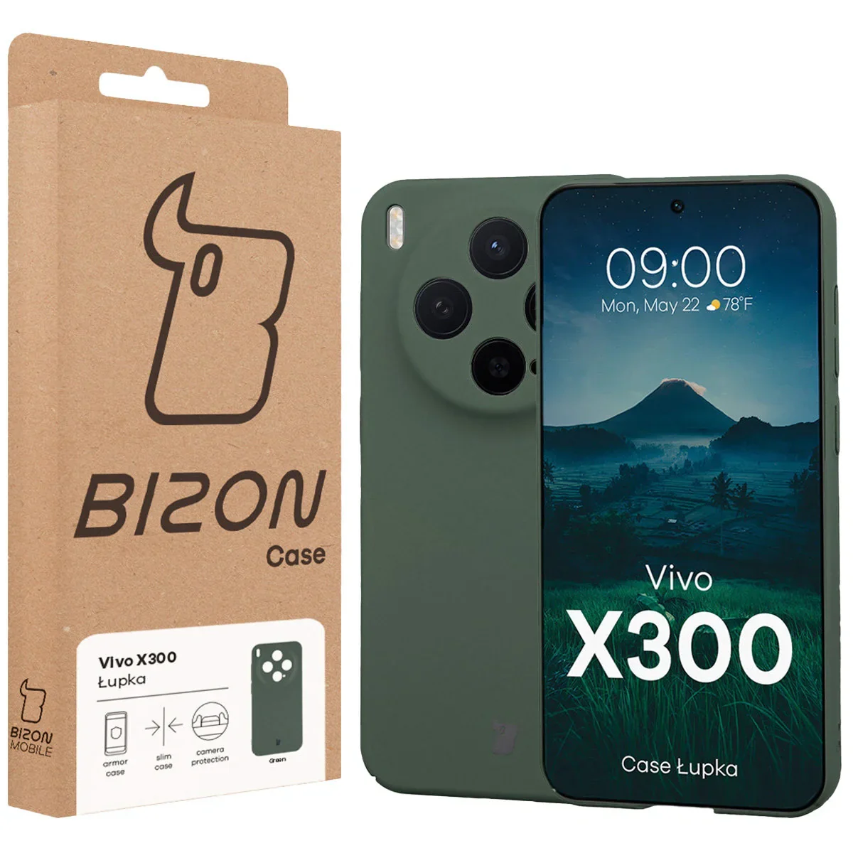 Handyhülle für Vivo X300, Bizon Case Lupka, Grün - Image 6