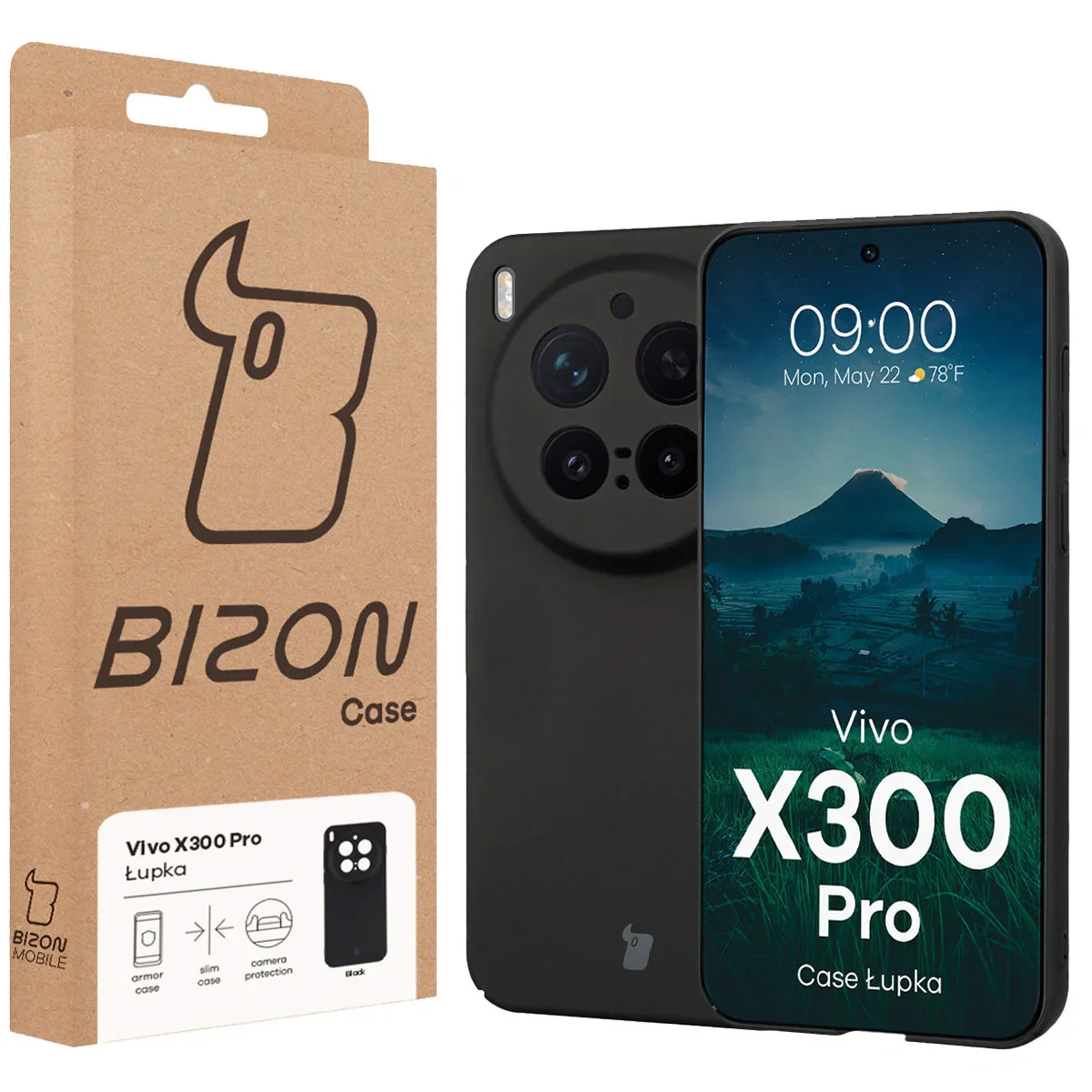 Handyhülle für Vivo X300 Pro, Bizon Case Lupka, Schwarz - Image 6