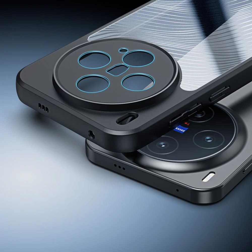 Handyhülle für Vivo X300 Pro, Dux Ducis Aimo, Transparent mit schwarzen Rahmen - Image 3