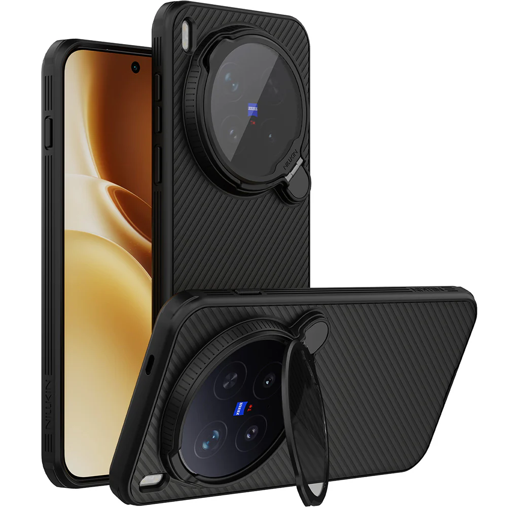 Handyhülle für Vivo X300 Pro, Nillkin CamShield Prop Magnetic mit MagSafe, Schwarz