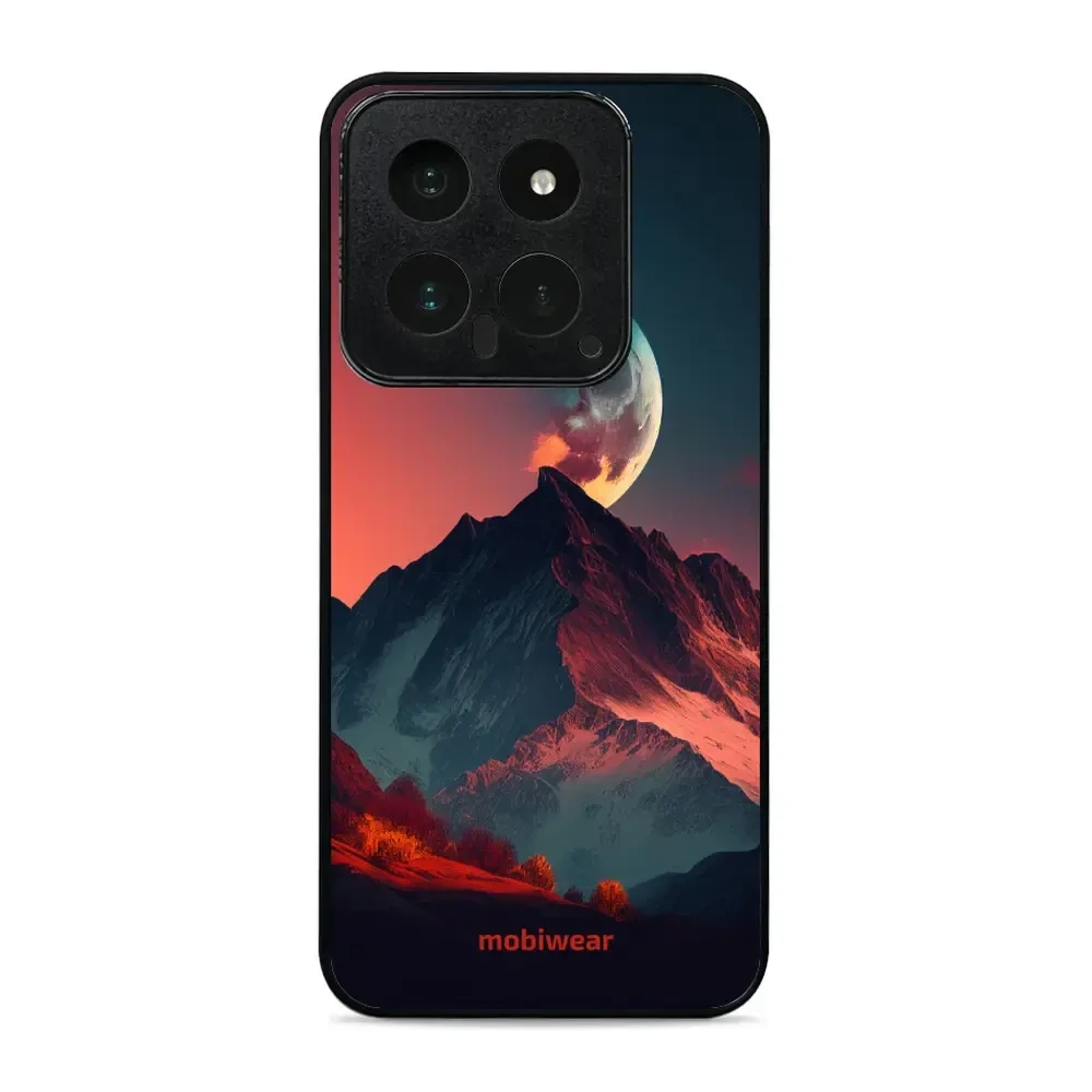Handyhülle für Xiaomi 14, Mobiwear Glossy Case, Gebirgsdämmerung