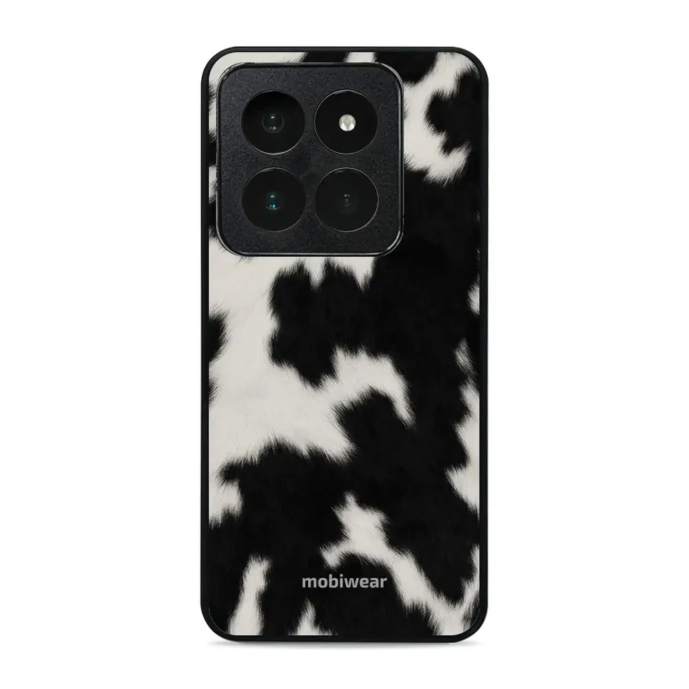 Handyhülle für Xiaomi 14 Pro, Mobiwear Glossy Case, Kuhfell-Optik