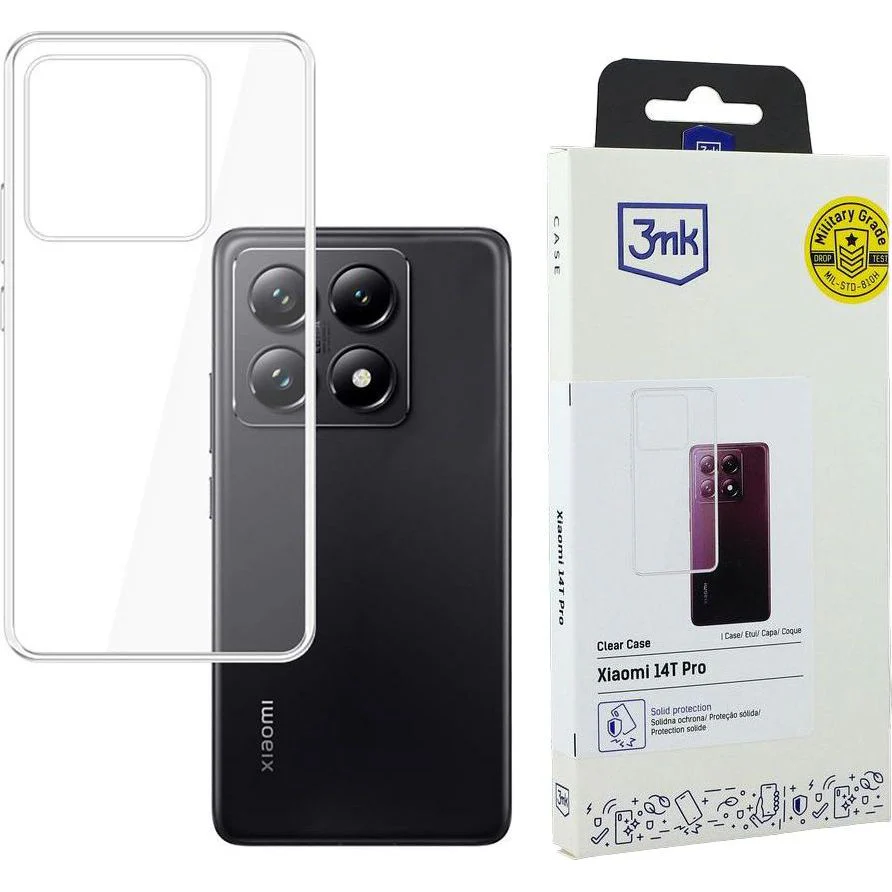 Handyhülle für Xiaomi 14T Pro, 3mk Clear Case, Transparent - Image 3