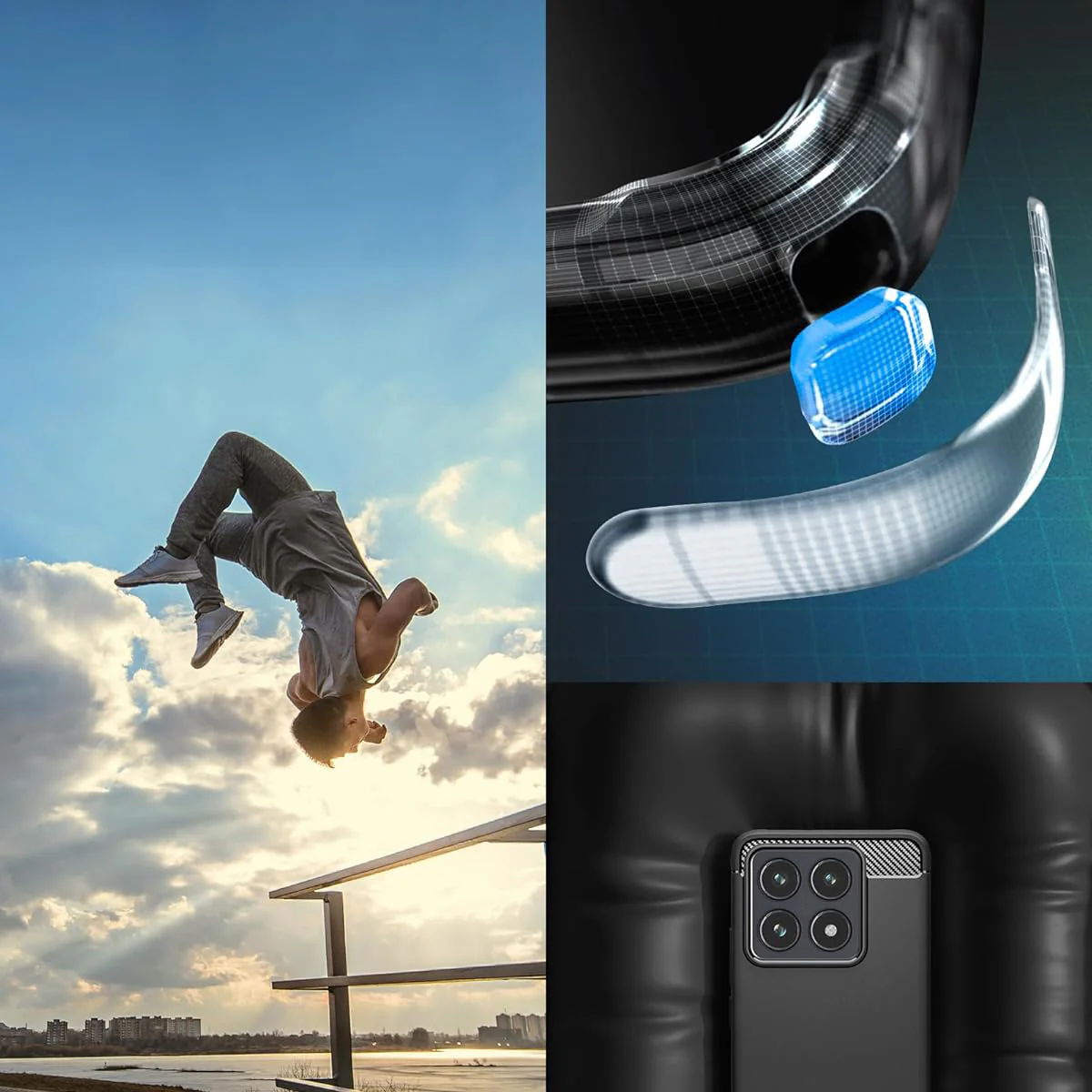 Handyhülle für Xiaomi 14T Pro, Spigen Rugged Armor, Schwarz - Image 11