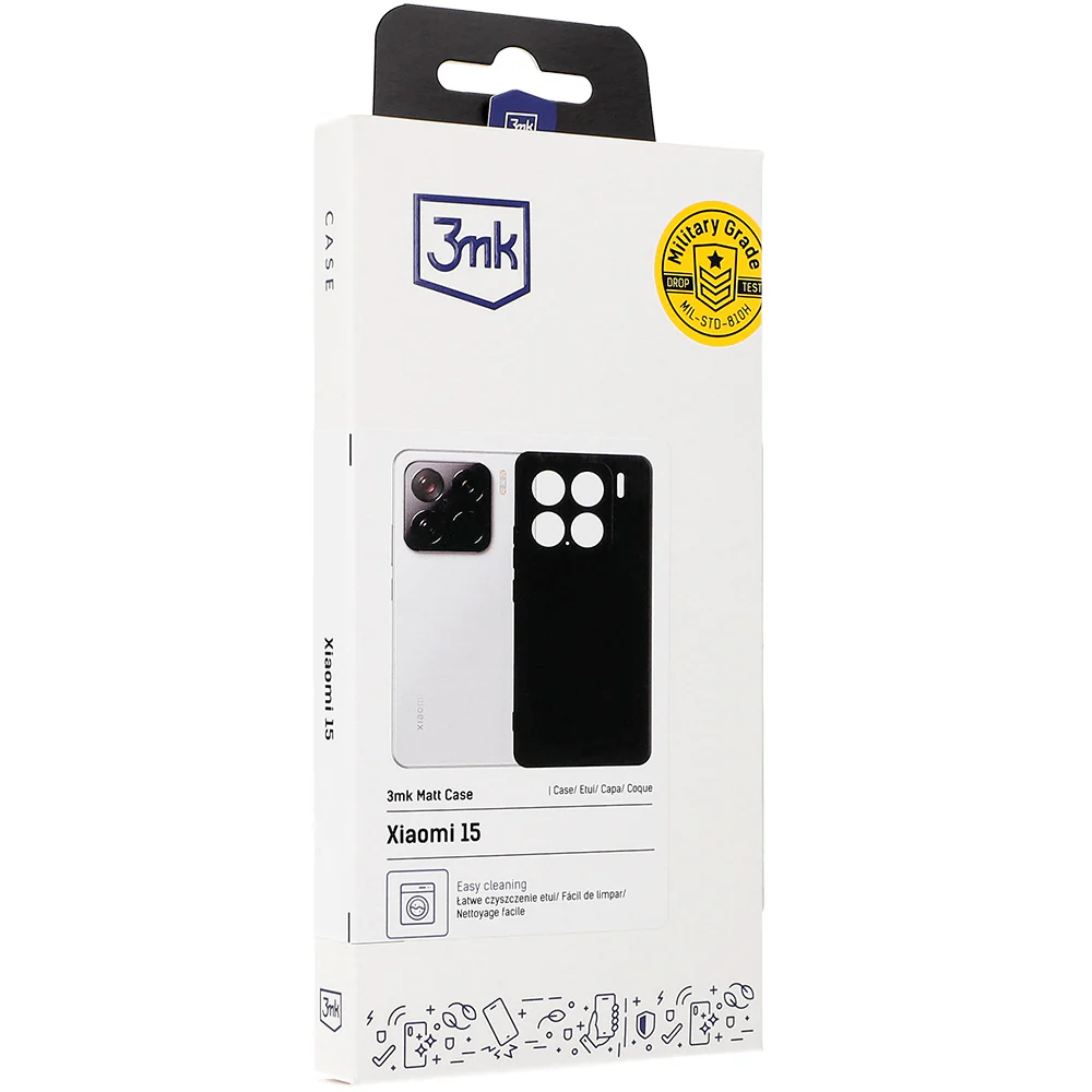 Handyhülle für Xiaomi 15, 3mk Matt Case, Mattes Schwarz - Image 4