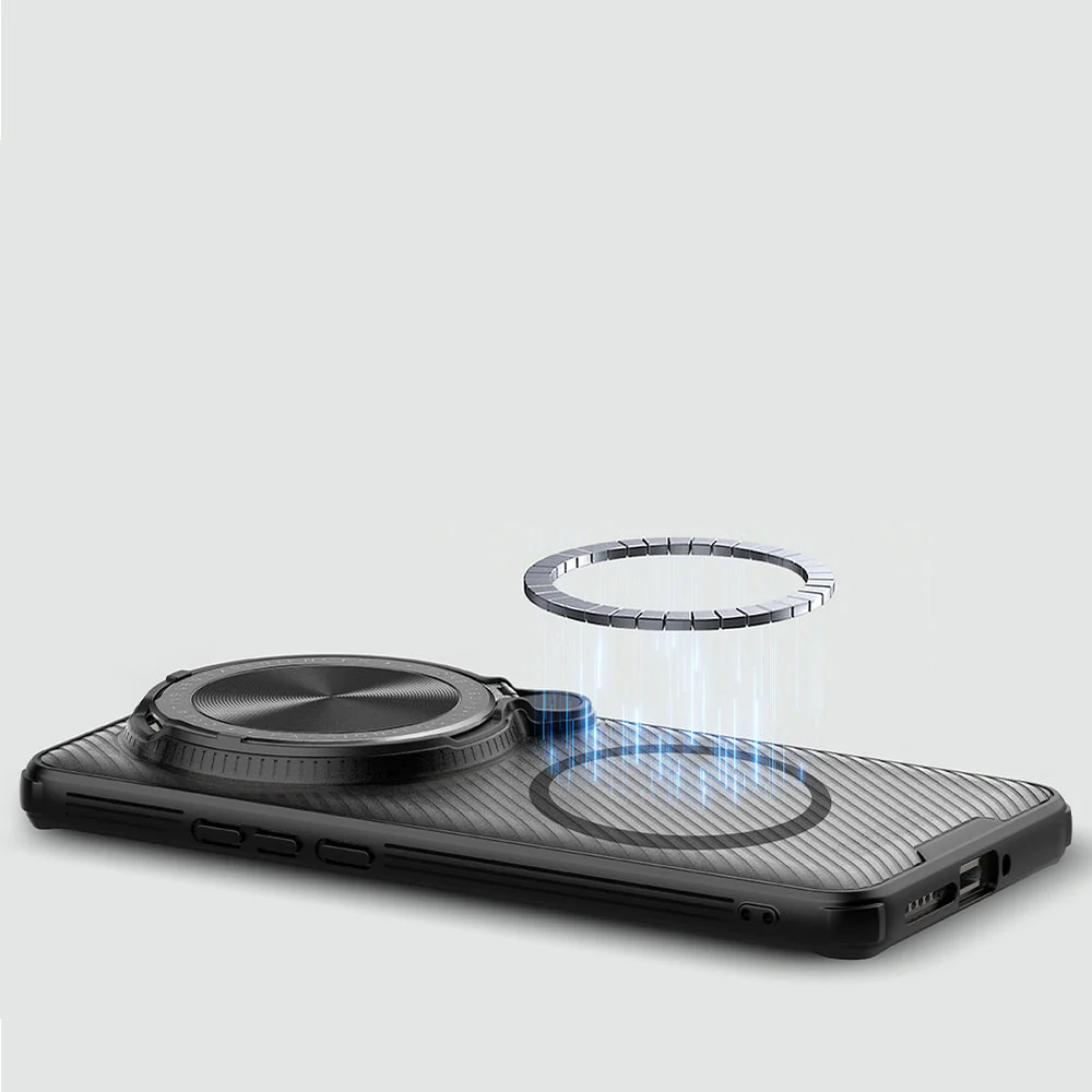 Handyhülle für Xiaomi 15 Ultra, Nillkin CamShield Prop Magnetic mit MagSafe, Durchscheinend mit schwarzen Rahmen - Image 13