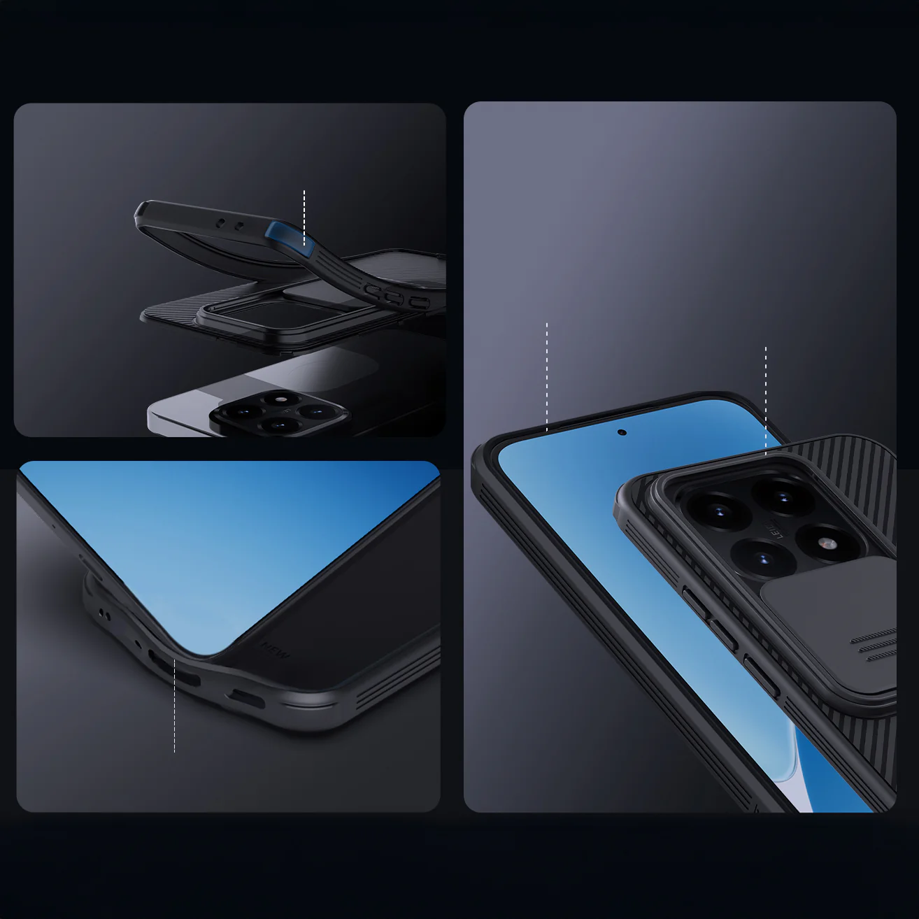 Handyhülle für Xiaomi 15T, Nillkin CamShield Pro, Schwarz - Image 10