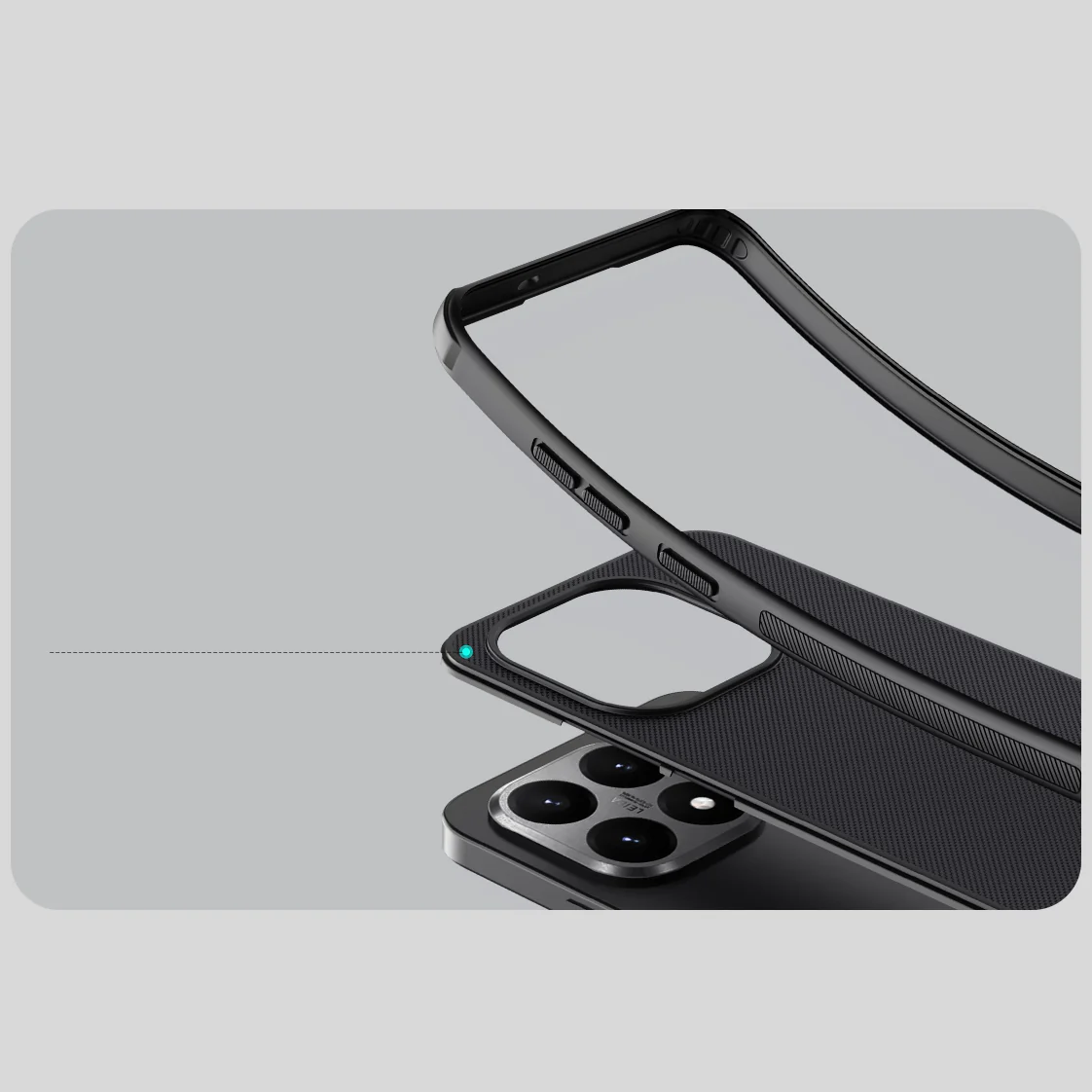 Handyhülle für Xiaomi 15T, Nillkin Frosted Shield Pro, Schwarz - Image 10