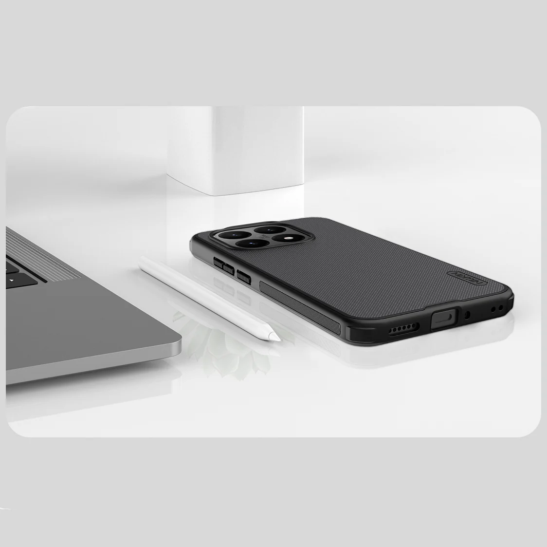 Handyhülle für Xiaomi 15T, Nillkin Frosted Shield Pro, Schwarz - Image 8